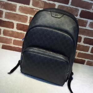 Gucci Perfect Quality black leather back pack GC06BM044