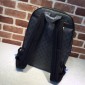 Replica Gucci Perfect Quality black leather back pack GC06BM044