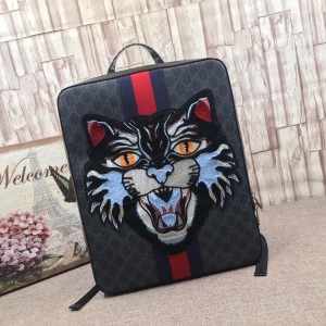 Gucci Perfect Quality Rare Angry Cat Loved Backpack GC06BM052