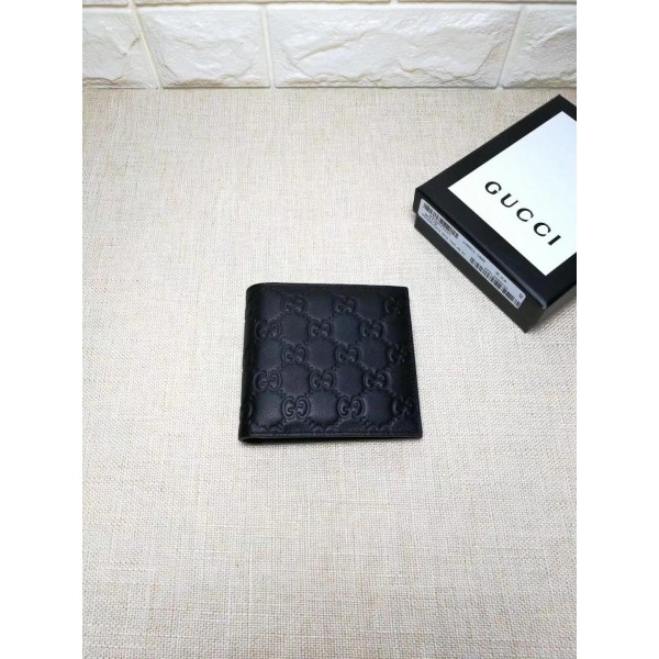 Gucci Perfect Quality black leather wallet GC06BM055