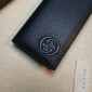 Replica Gucci Perfect Quality black leather wallet GC06BM058