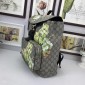 Replica Buckle Blooms Print Gucci Perfect Quality Canvas Backpack GC06BM073