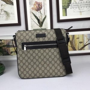 Gucci Perfect Quality cream brown canvas messenger bag GC06BM076