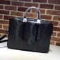 Replica Gucci Perfect Quality black leather spacious office bag GC06BM084