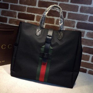 Gucci Perfect Quality black canvas handbag GC06BM086