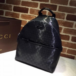 Gucci Perfect Quality black back pack with sheen GC06BM091