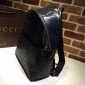 Replica Gucci Perfect Quality black back pack with sheen GC06BM091