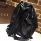 Replica Gucci Perfect Quality black back pack with sheen GC06BM091