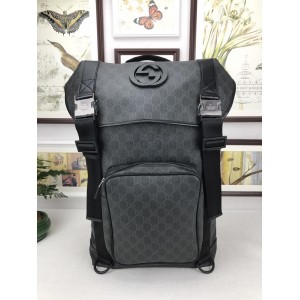 Gucci Perfect Quality black wide top back pack GC06BM112