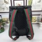 Replica Gucci Perfect Quality black back pack with gloss and Gucci Perfect Quality straps GC06BM113