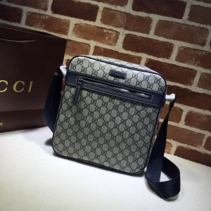 Gucci Perfect Quality-cream navy blue messenger bag  GC06BM144