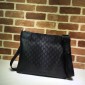 Replica Gucci Perfect Quality black flat sling bag with glossy finishing GC06BM152