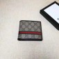 Replica Gucci Perfect Quality brown canvas wallet GC06BM163