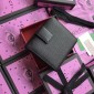 Replica Gucci Perfect Quality small black bumby leather wallet GC07WM022