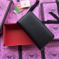 Replica Gucci Perfect Quality smooth leather black wallet GC07WM025