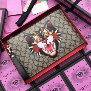 Gucci Perfect Quality brown angry cat purse GC07WM044