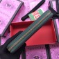 Replica Gucci Perfect Quality dark green leather cat wallet GC07WM046