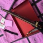 Replica Gucci Perfect Quality brown purse with red and green triangular decorations GC07WM048