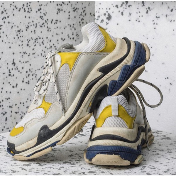 High Quality Balenciaga Triple S Yellow/White Trainers Triple005