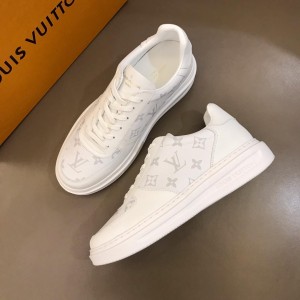 Louis Vuitton Perfect Quality Sneakers White and  Monogram print with white sole MS021028