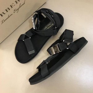 Burberry Black Sandals with canvas MS02582