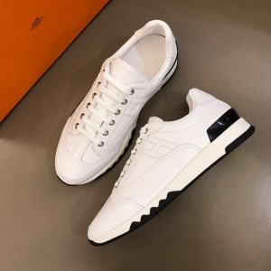 Hermes Perfect Quality Sneakers White and Two-tone sole with White tongue MS02736