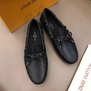 Louis Vuitton Arizona Moccasin Black Fashion Loafers MS02785