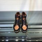 Replica Gucci High Top High Quality Sneaker Brown and black suede with black sole MS05001