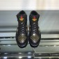 Replica Gucci High Top High Quality Sneaker Black and yellow GG print with black sole MS05002