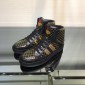 Replica Gucci High Top High Quality Sneaker Black and yellow GG print with black sole MS05002