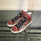 Replica Gucci High Top High Quality Sneaker Red and wolf print with white sole MS05007