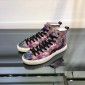 Replica Gucci High Top High Quality Sneaker Beige and sky dragon print with white sole MS05010