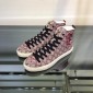 Replica Gucci High Top High Quality Sneaker Beige and snake print with white sole MS05011