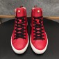 Replica Gucci High Top High Quality Sneaker Red and three-headed snake print with white sole MS05015