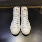 Replica Gucci High Top High Quality Sneaker White and snake markings with white soles MS05020