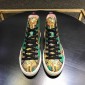 Replica Gucci High Top High Quality Sneaker Tan and tiger print with white sole MS05023