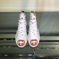 Replica Gucci High Top High Quality Sneaker White and Gucci vintage print with white sole MS05026