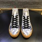 Replica Gucci High Top High Quality Sneaker White and Disney print and brown sole MS05027