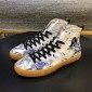 Replica Gucci High Top High Quality Sneaker White and Disney print and brown sole MS05027