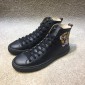 Replica Gucci High Top High Quality Sneaker Black and tiger print with black sole MS05031