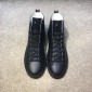 Replica Gucci High Top High Quality Sneaker Black and cat print with black sole MS05032