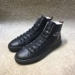 Replica Gucci High Top High Quality Sneaker Black and cat print with black sole MS05032