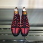 Replica Gucci High Top High Quality Sneaker Red and blue stripes and snake print with white sole MS05035