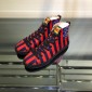 Replica Gucci High Top High Quality Sneaker Red and blue stripes and snake print with white sole MS05035