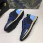 Replica Valentino Blue camo and sky blue heel with white sole Sneakers MS07011