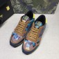 Replica Valentino Purple camo and green heel with white sole Sneakers MS07012