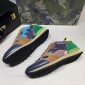 Replica Valentino Purple camo and green heel with white sole Sneakers MS07012