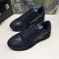 Replica Valentino Black camouflage and black heel with black sole Sneakers MS07014