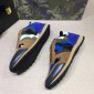 Replica Valentino Blue camouflage and blue heel with white sole Sneakers MS07016