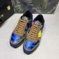 Replica Valentino Camouflage and blue heel with white sole Sneakers MS07019